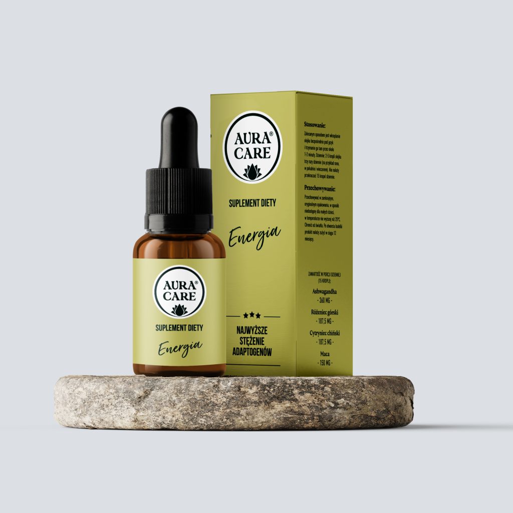 Aura Care Energia adaptogeny 14100 mg – krople na energię i koncentrację
