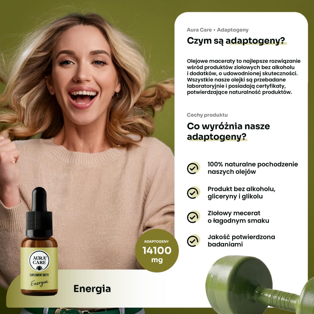 Składniki adaptogenne na energię i odporność organizmu