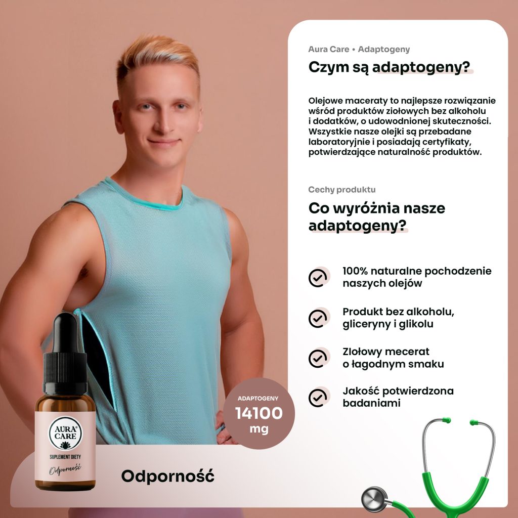 Naturalne adaptogeny na odporność – kurkuma i imbir Aura Care