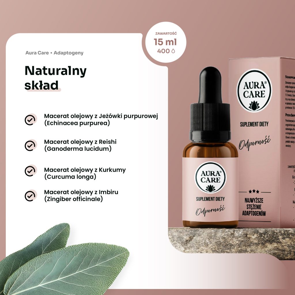 Kurkuma, imbir, reishi i echinacea – adaptogeny na odporność