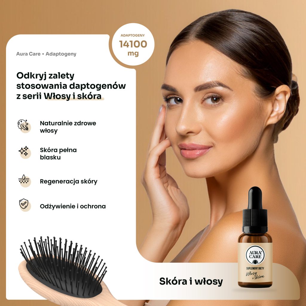 Naturalne adaptogeny na włosy – pokrzywa i skrzyp Aura Care