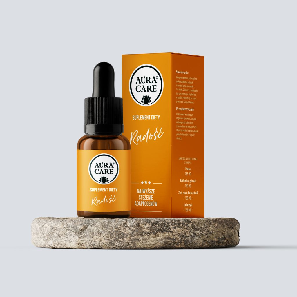 Aura Care Radość adaptogeny 14100 mg – krople na nastrój i dobre samopoczucie