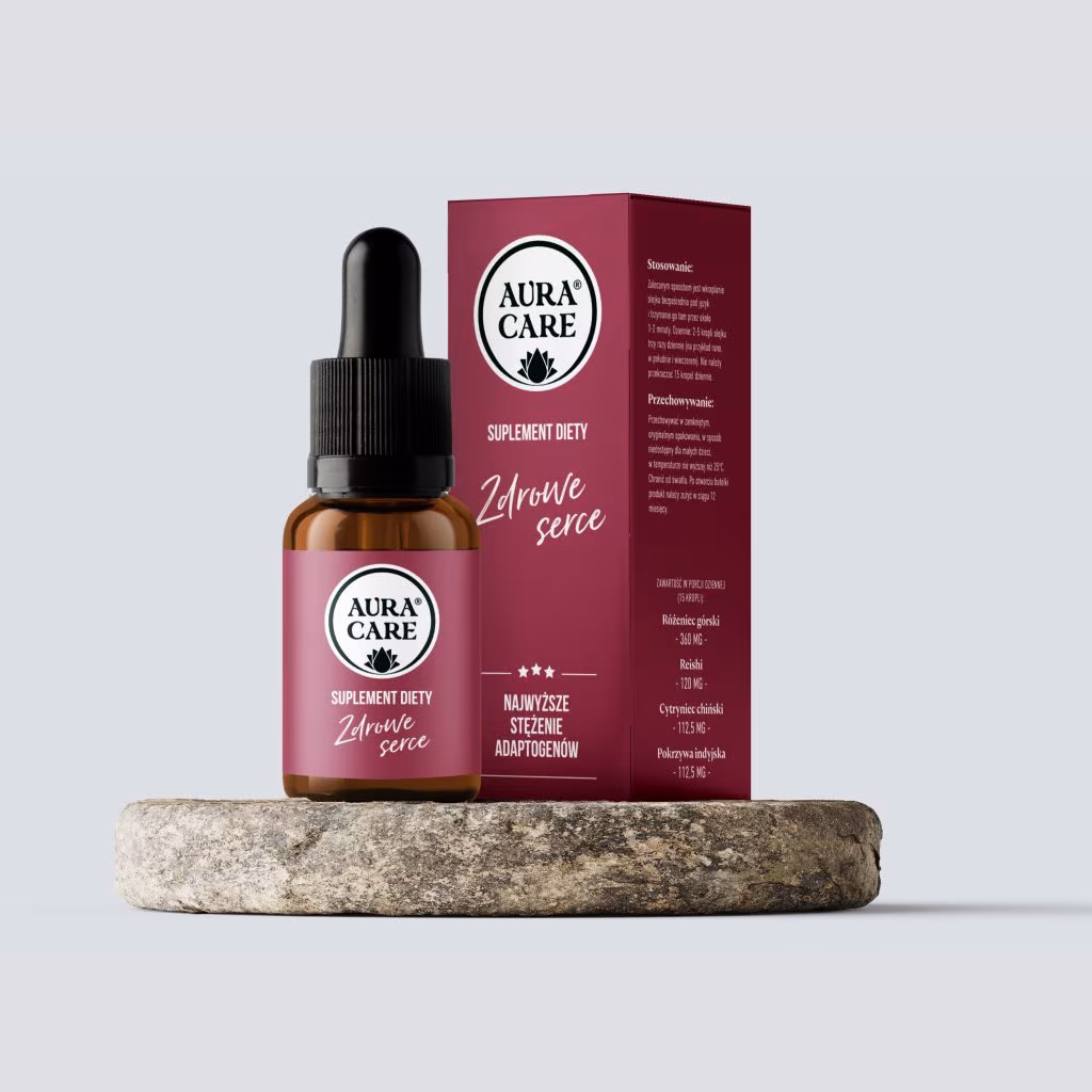 Aura Care Zdrowe Serce adaptogeny 14100 mg – krople na serce i krążenie