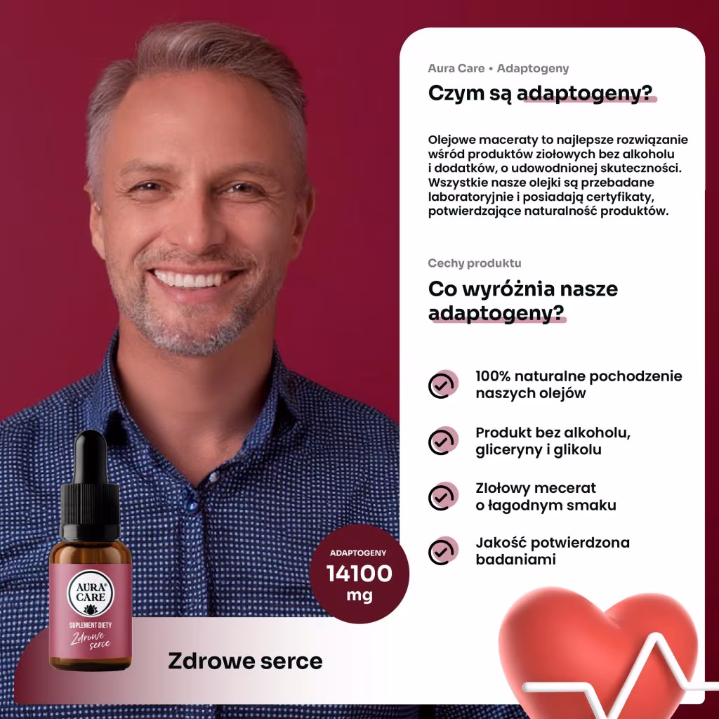 Naturalne adaptogeny na serce i układ krążenia – Aura Care