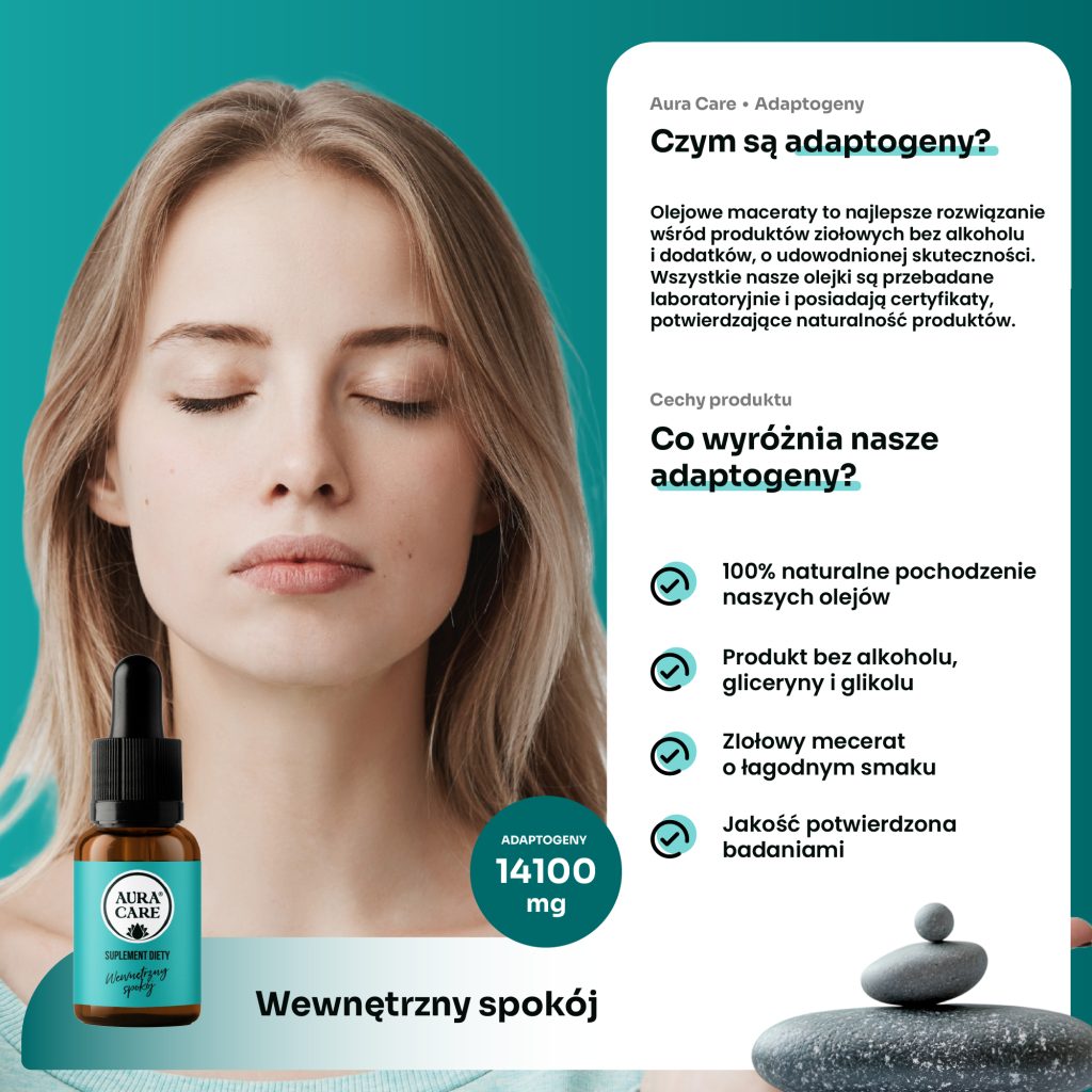 Adaptogeny na stres i napięcie – naturalne wsparcie wyciszenia