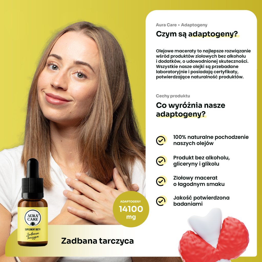Krople wspierające pracę tarczycy i metabolizm – Aura Care