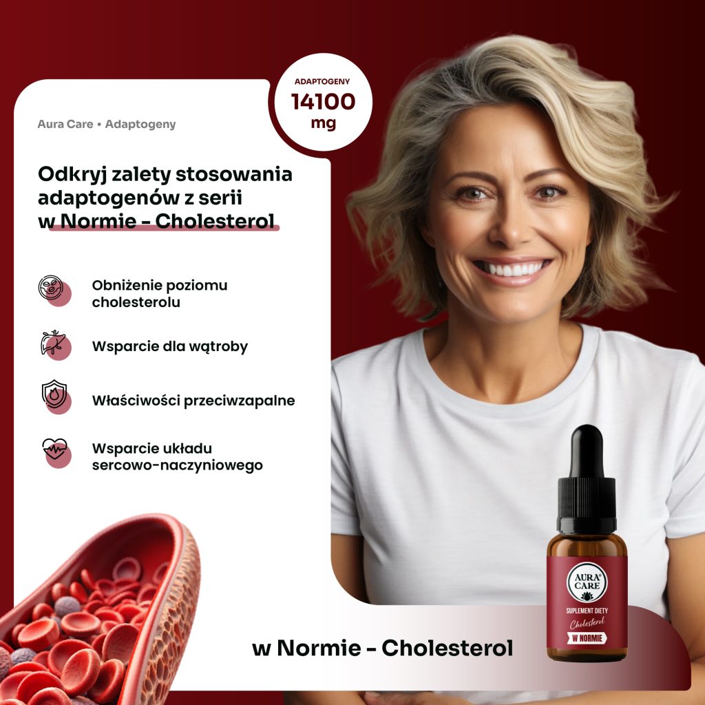 Naturalne adaptogeny na cholesterol i układ krążenia – Aura Care
