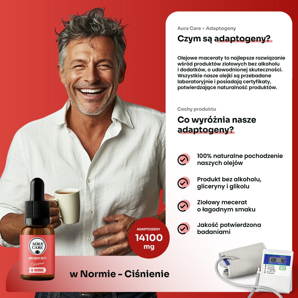 Adaptogeny wspierające prawidłowe ciśnienie i serce