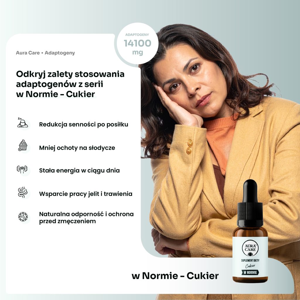 Naturalne adaptogeny na stabilizację cukru we krwi – Aura Care