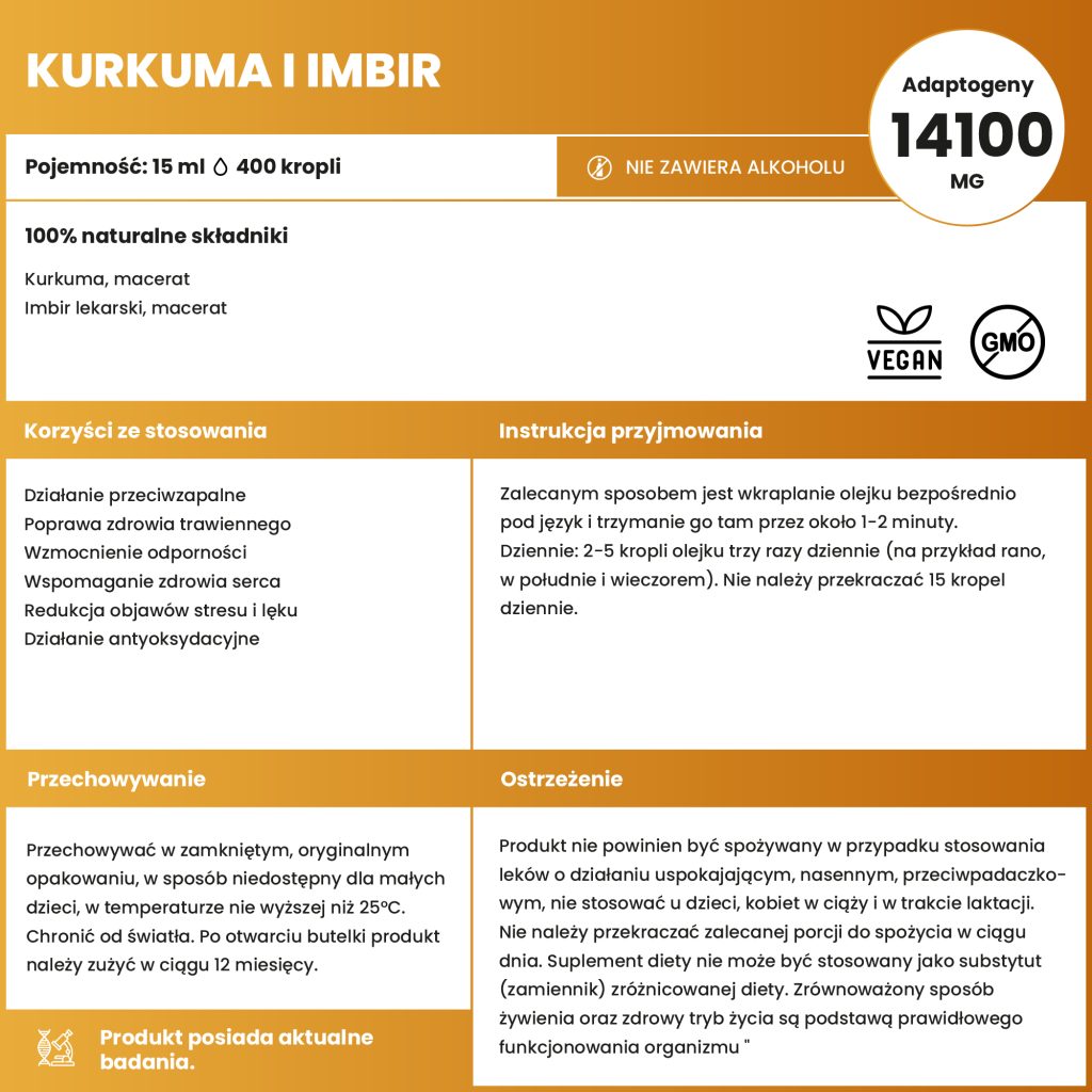 Kurkuma macerat, Imbir lekarski macerat