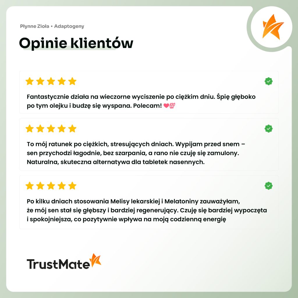 Opinie o MELISA LEKARSKA I MELATONINA Aura Care