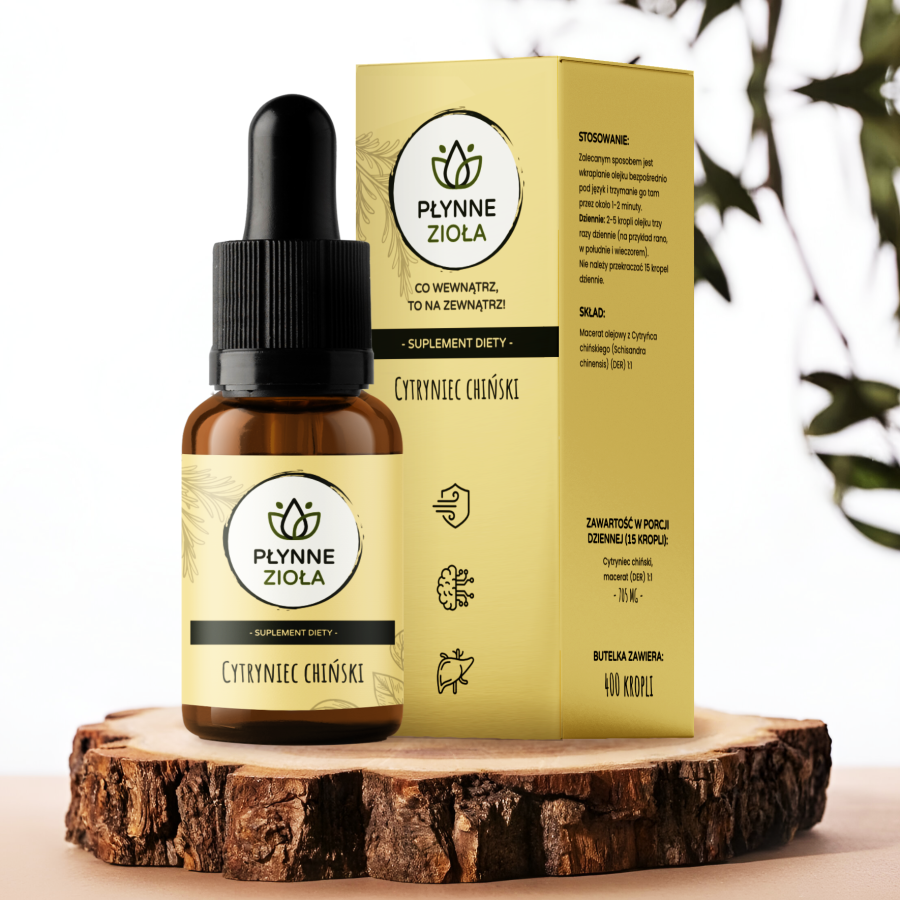 <b>CYTRYNIEC CHIŃSKI</b> <br>Cytryniec chiński | 14100 mg<br> <small>PREMIUM, BADANIA, CERTYFIKATY</small>