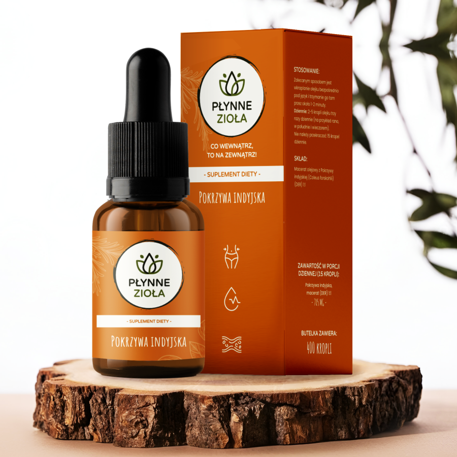 <b>POKRZYWA INDYJSKA</b> <br>Pokrzywa indyjska (Forskolina) | 14100 mg<br> <small>PREMIUM, BADANIA, CERTYFIKATY</small>