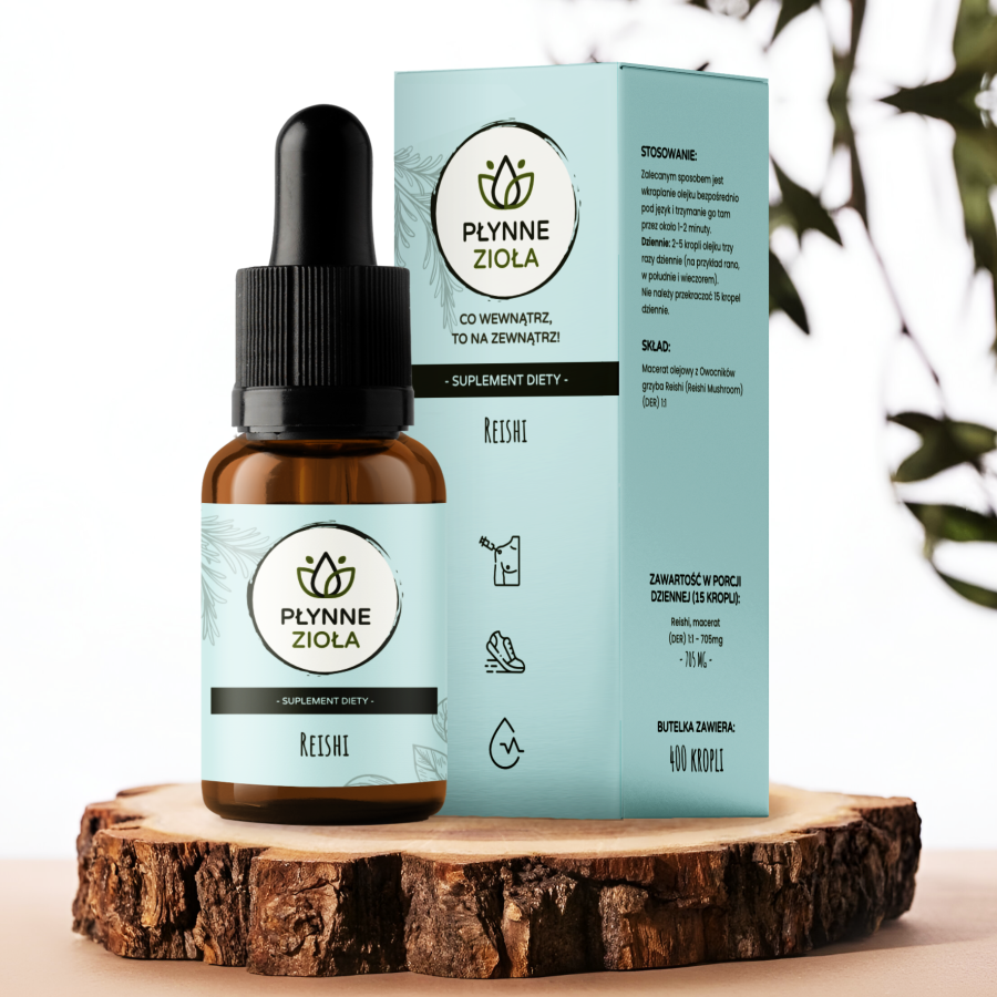 <b>REISHI</b><br>  Reishi | 14100 mg<br><small>    PREMIUM, BADANIA, CERTYFIKATY</small>