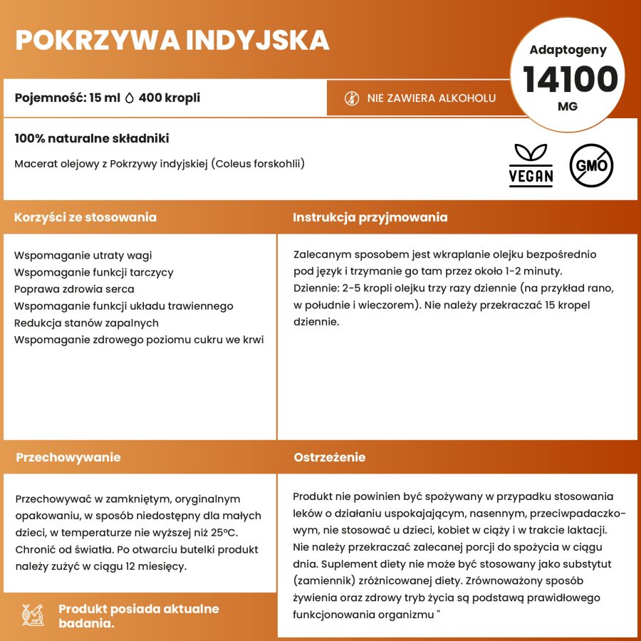 POKRZYWA INDYJSKAObszar roboczy 1-100