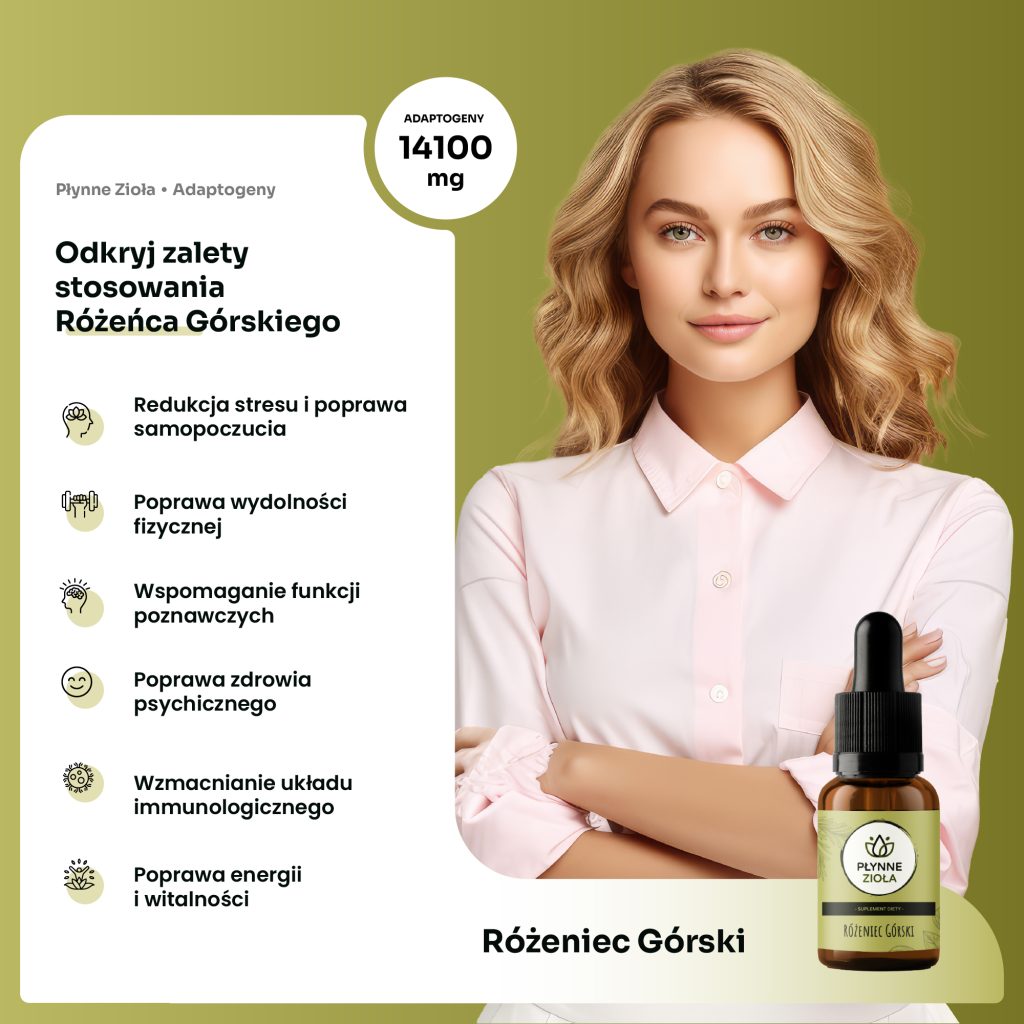 Różeniec górski adaptogen – naturalne wsparcie na stres i napięcie