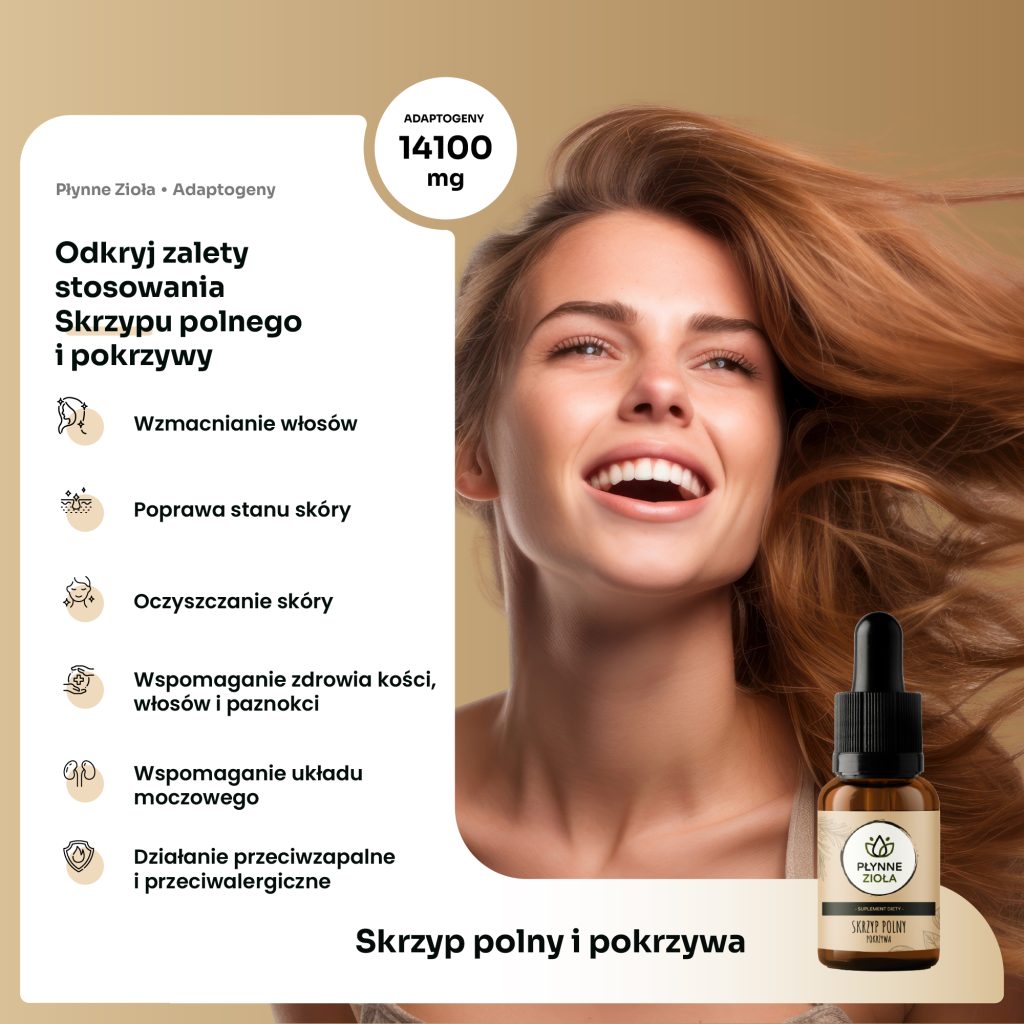 Krople na wypadanie włosów – skrzyp polny i pokrzywa