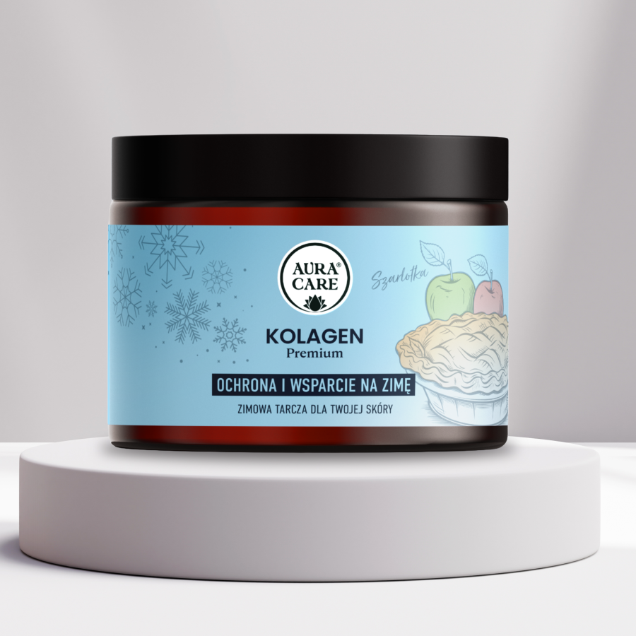 <b>Zima</b><br> Naturalna tarcza skóry na chłodne dni<br><small> Kolagen Pełne spektrum Aura Care</small>