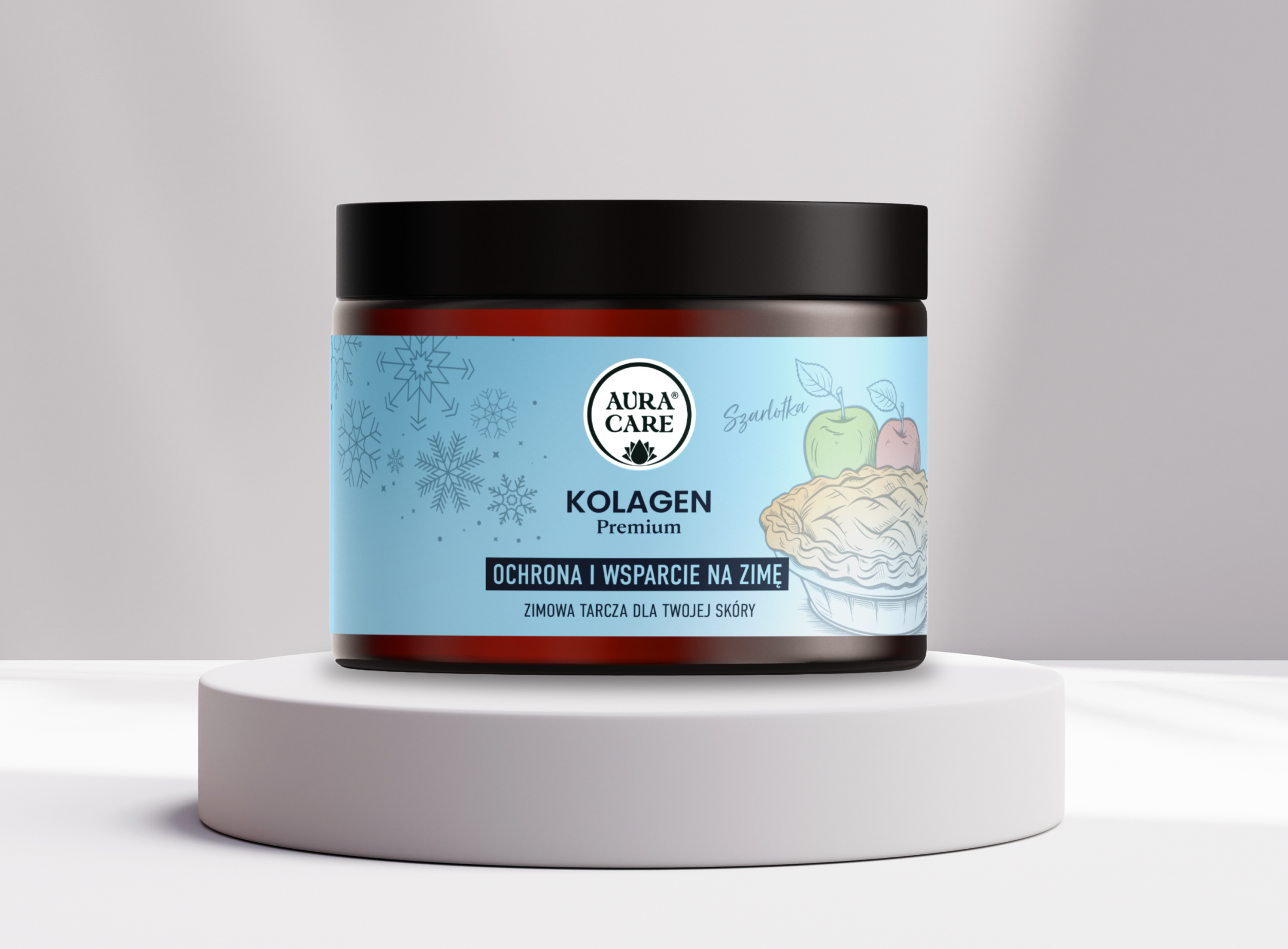 <b>Mocne kości dla dzieci</b><br> Kolagen rybi hydrolizowany, Wapń z czerwonych alg, Witamina C, Witamina D3, Witamina K2<br><small> Adaptogeny Aura Care KIDS | 50 ml</small>