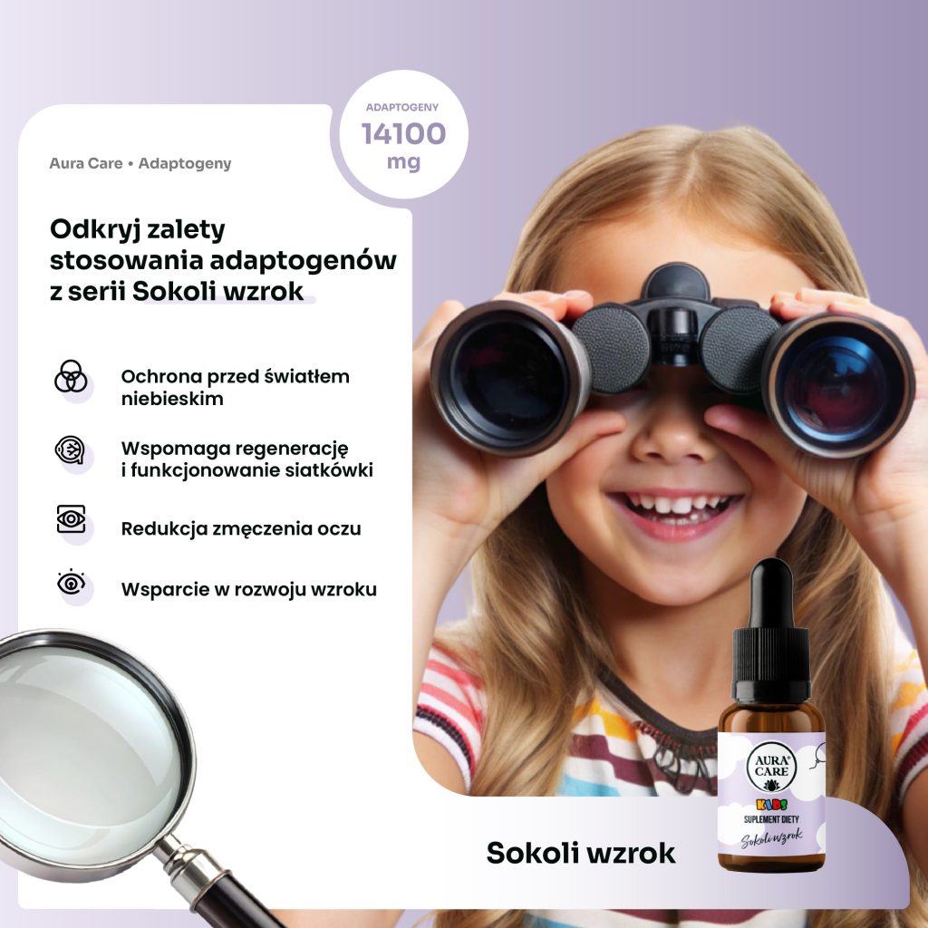Naturalne krople na wzrok dla dzieci – luteina i witamina A