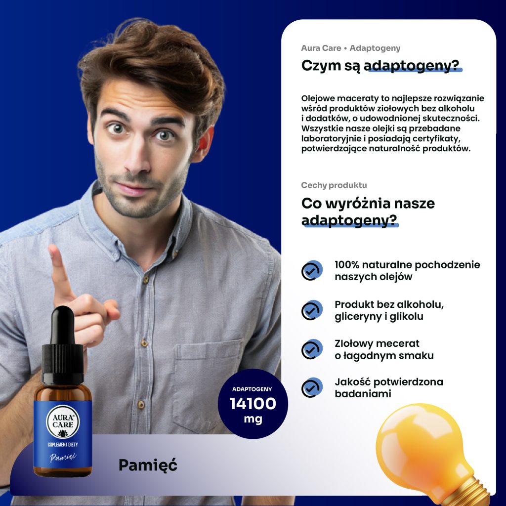 Adaptogeny wspierające funkcje poznawcze i pracę mózgu
