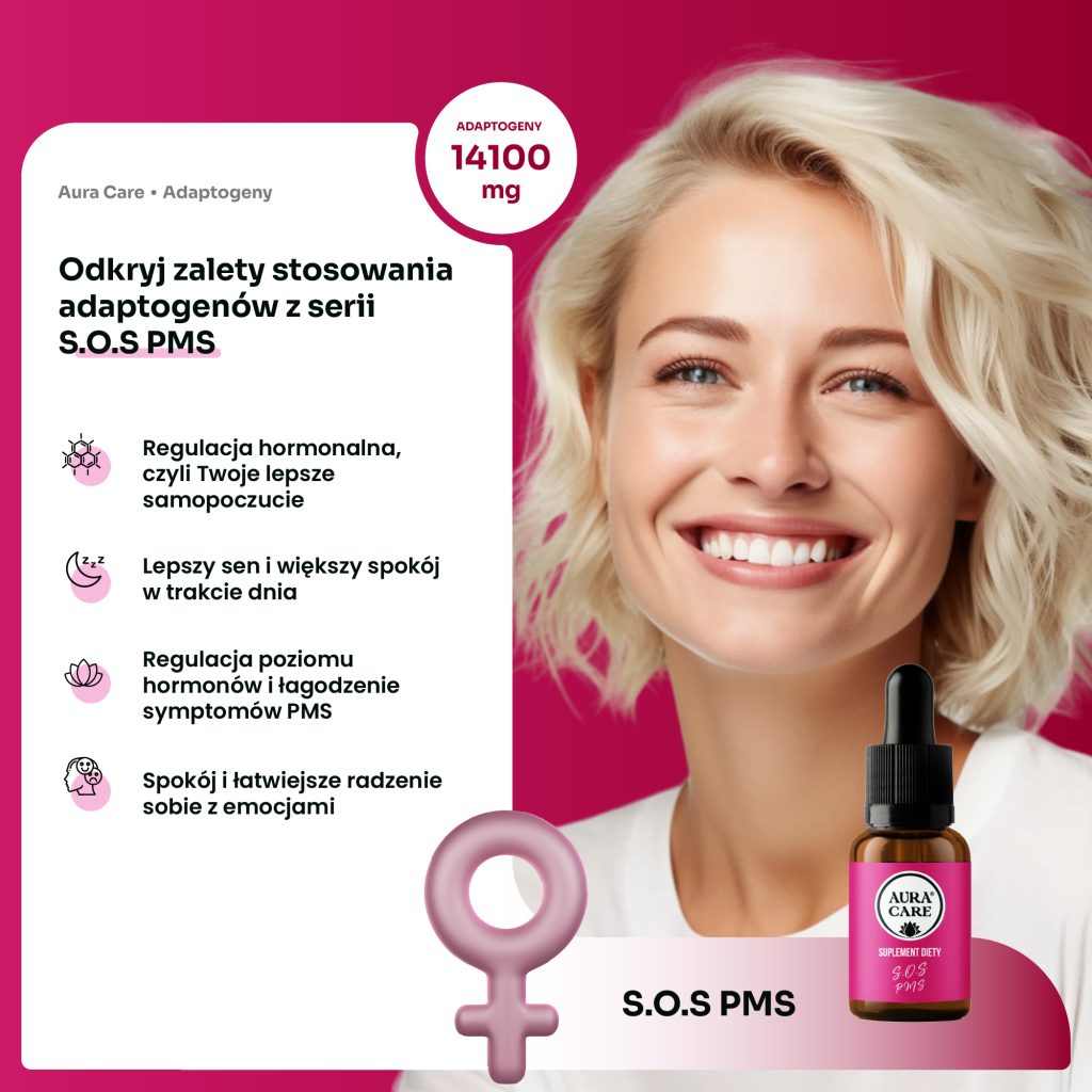 Adaptogeny na objawy PMS i komfort w trakcie cyklu