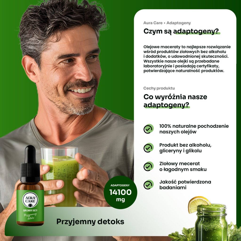 Adaptogeny na wątrobę i detoks – ostropest i mniszek Aura Care