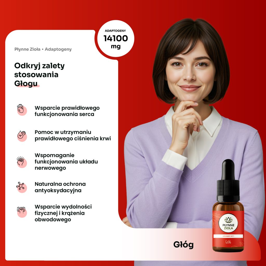 Krople z głogu na serce i układ krążenia – Aura Care