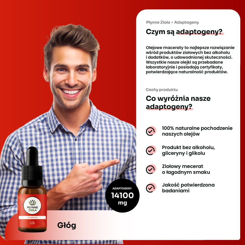 Adaptogeny na nadciśnienie i stabilizację ciśnienia