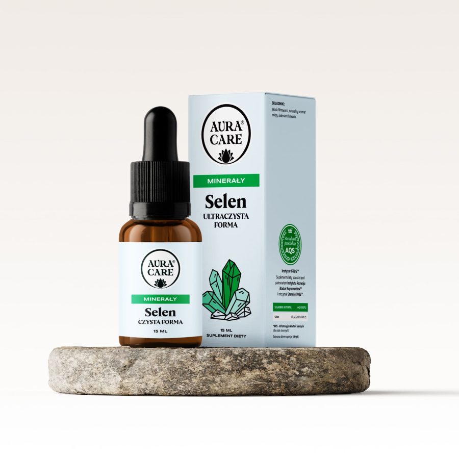 Selen w kroplach czysta forma  Ultraczysta forma Minerały Aura Care | 15 ml