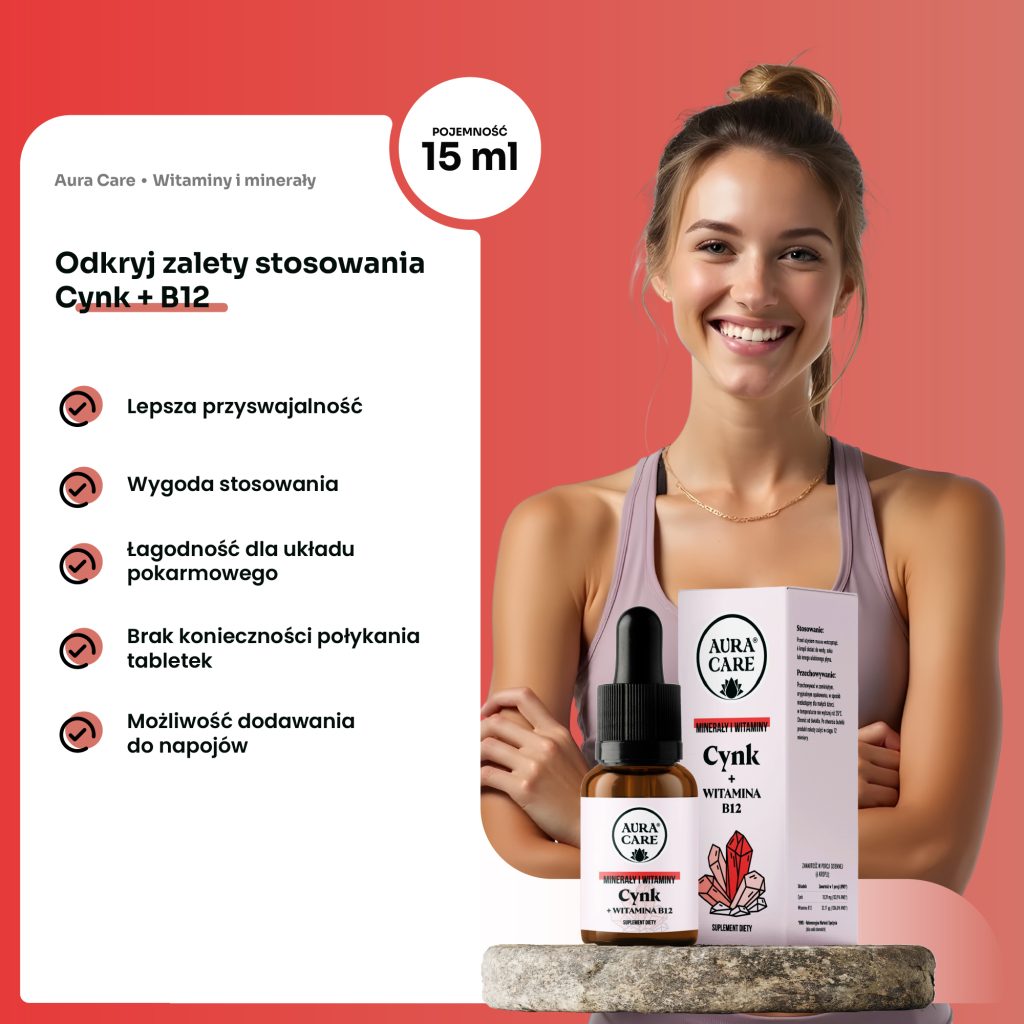 Krople z cynkiem i B12 na odporność przy chorobie