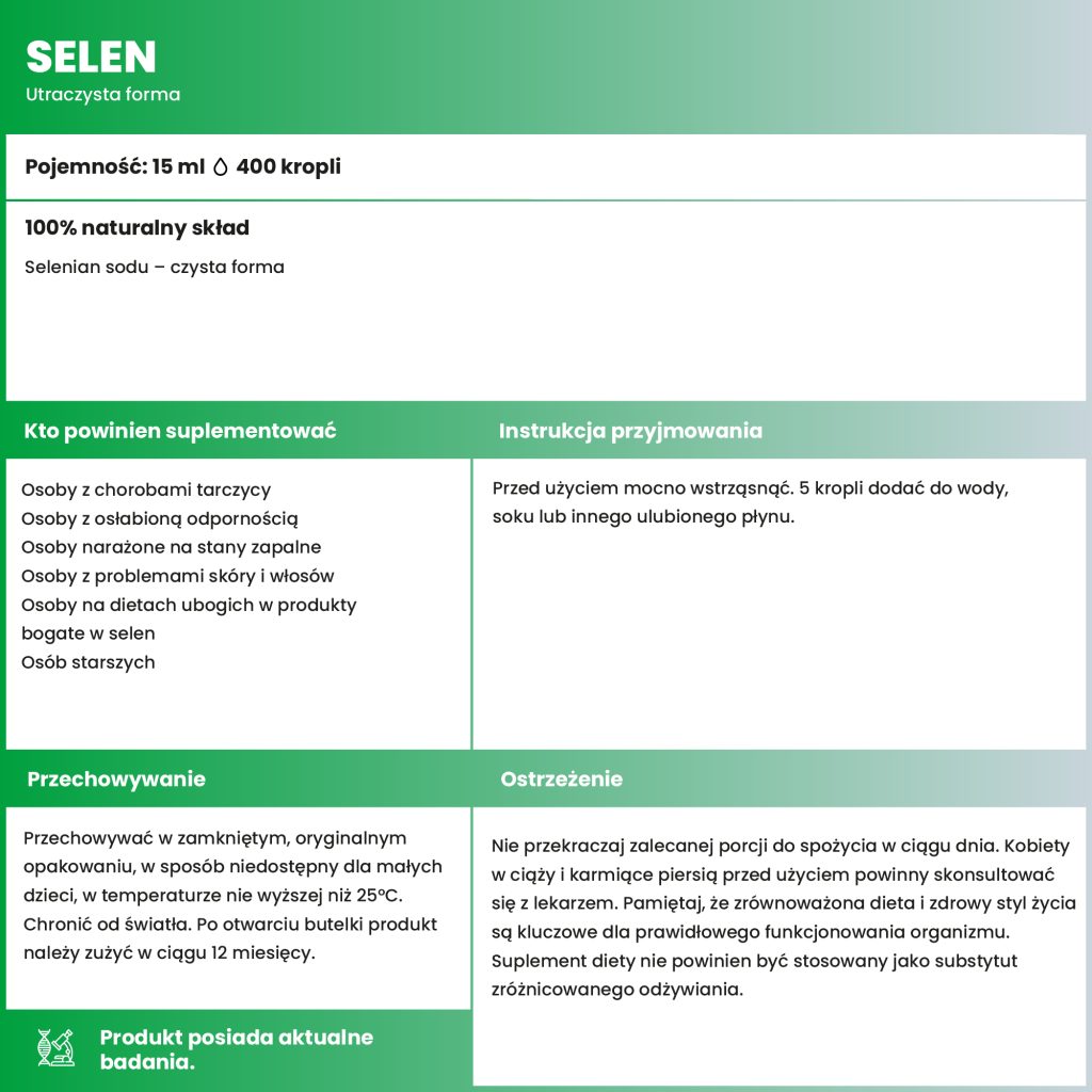 Naturalny skład - selenian (IV) sodu