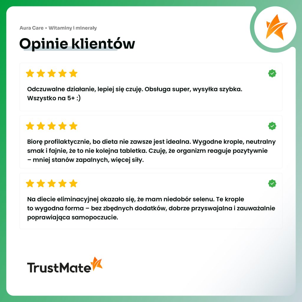 Opinie o Selen w kroplach Aura Care