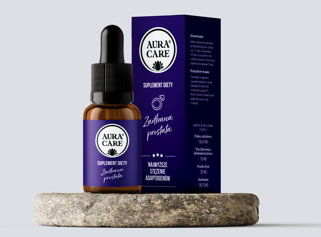 Aura Care zadbana prostata adaptogeny 15 ml – krople na prostatę i układ moczowy