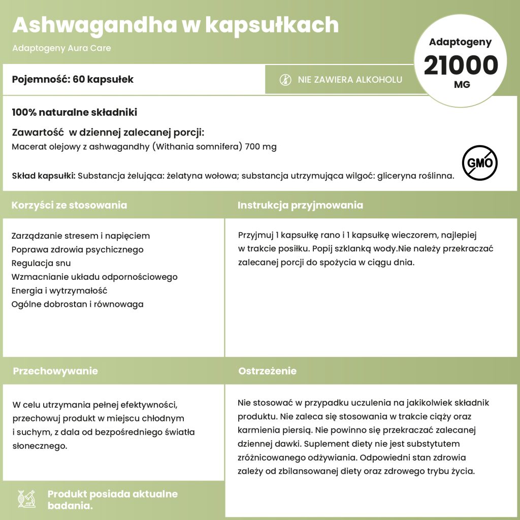 Macerat olejowy z ashwagandhy (Withania somnifera)