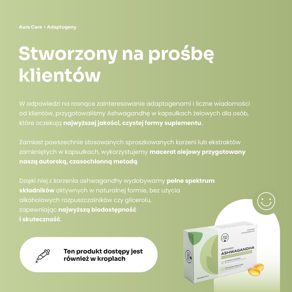 Ashwagandha na odporność i wzmocnienie organizmu