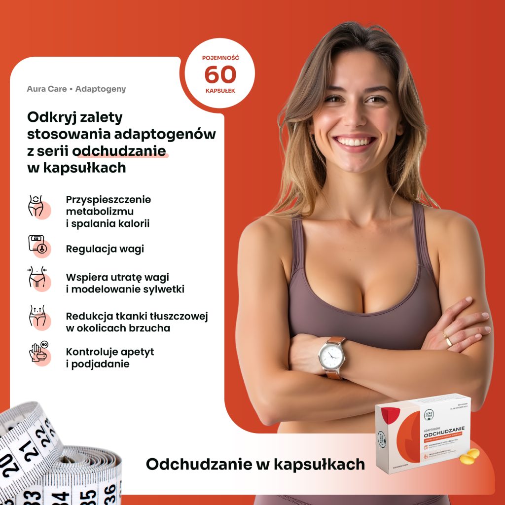 Adaptogeny na odchudzanie w kapsułkach – spalanie tłuszczu i metabolizm