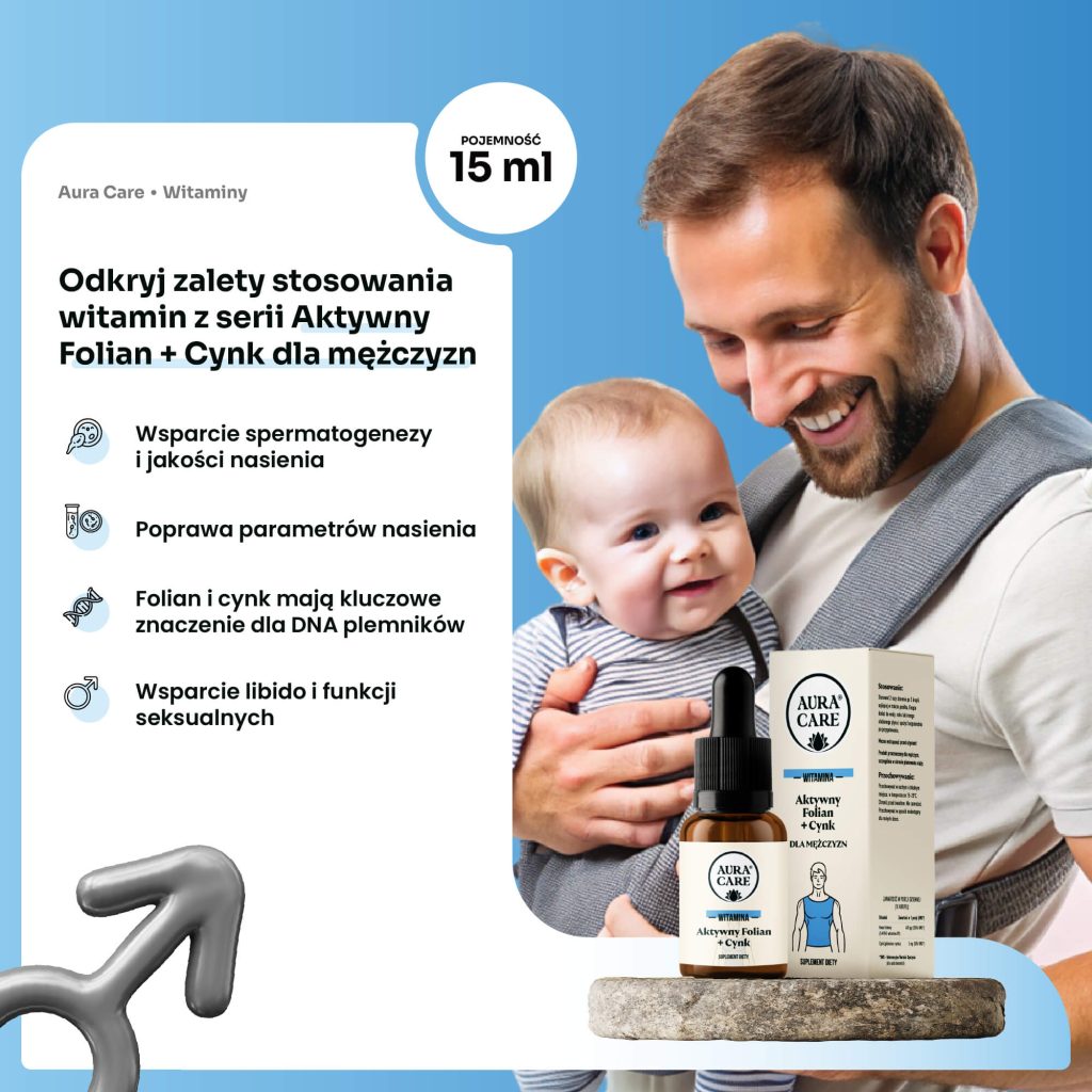 Folian 5-MTHF dla mężczyzn na płodność i zdrowie reprodukcyjne