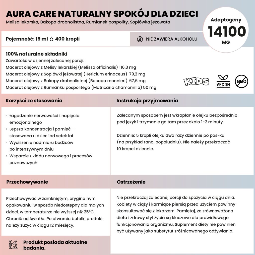 Aura Care – Naturalny spokój KIDS