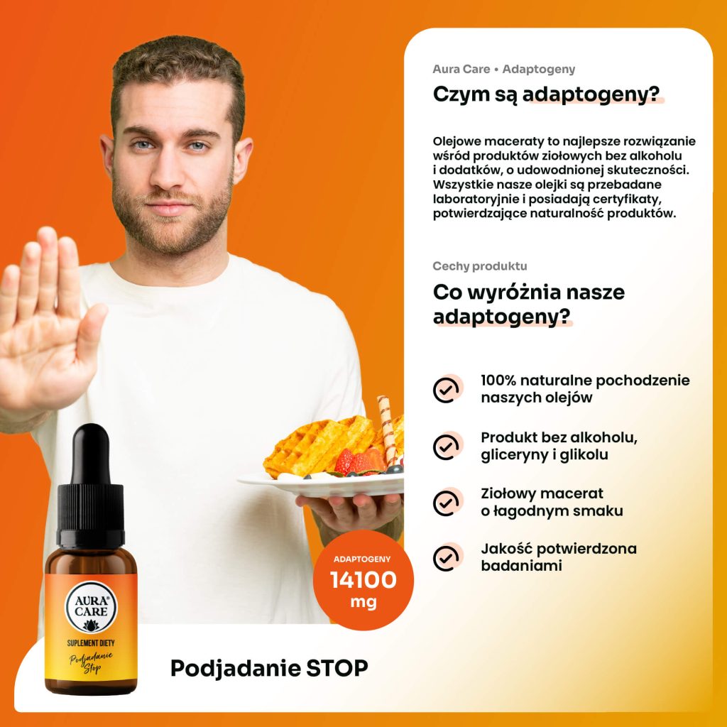 Adaptogeny na ograniczenie apetytu i podjadania między posiłkami