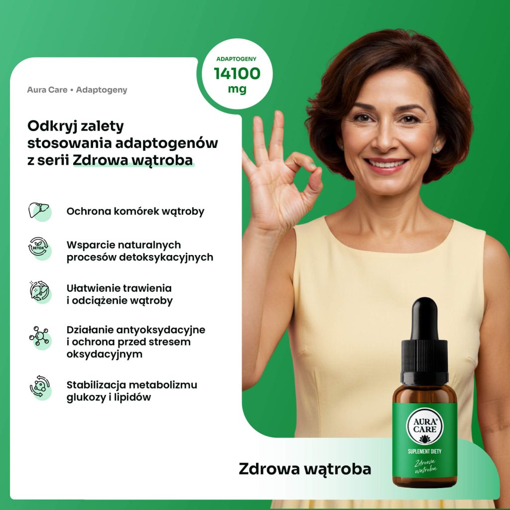 Naturalne adaptogeny na wątrobę – ostropest i kurkuma Aura Care