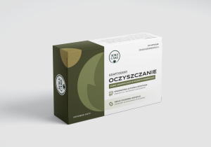 <b>Oczyszczanie w kapsułkach</b><br> Orzech włoski, pestki dyni, mniszek lekarski, tymianek, dzikie oregano, pączki goździkowca, karczoch<br><small> Adaptogeny Aura Care | 30 kapsułek</small>