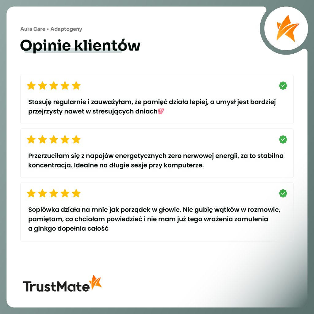 Opinie o Koncentracja w kapsułkach Aura Care