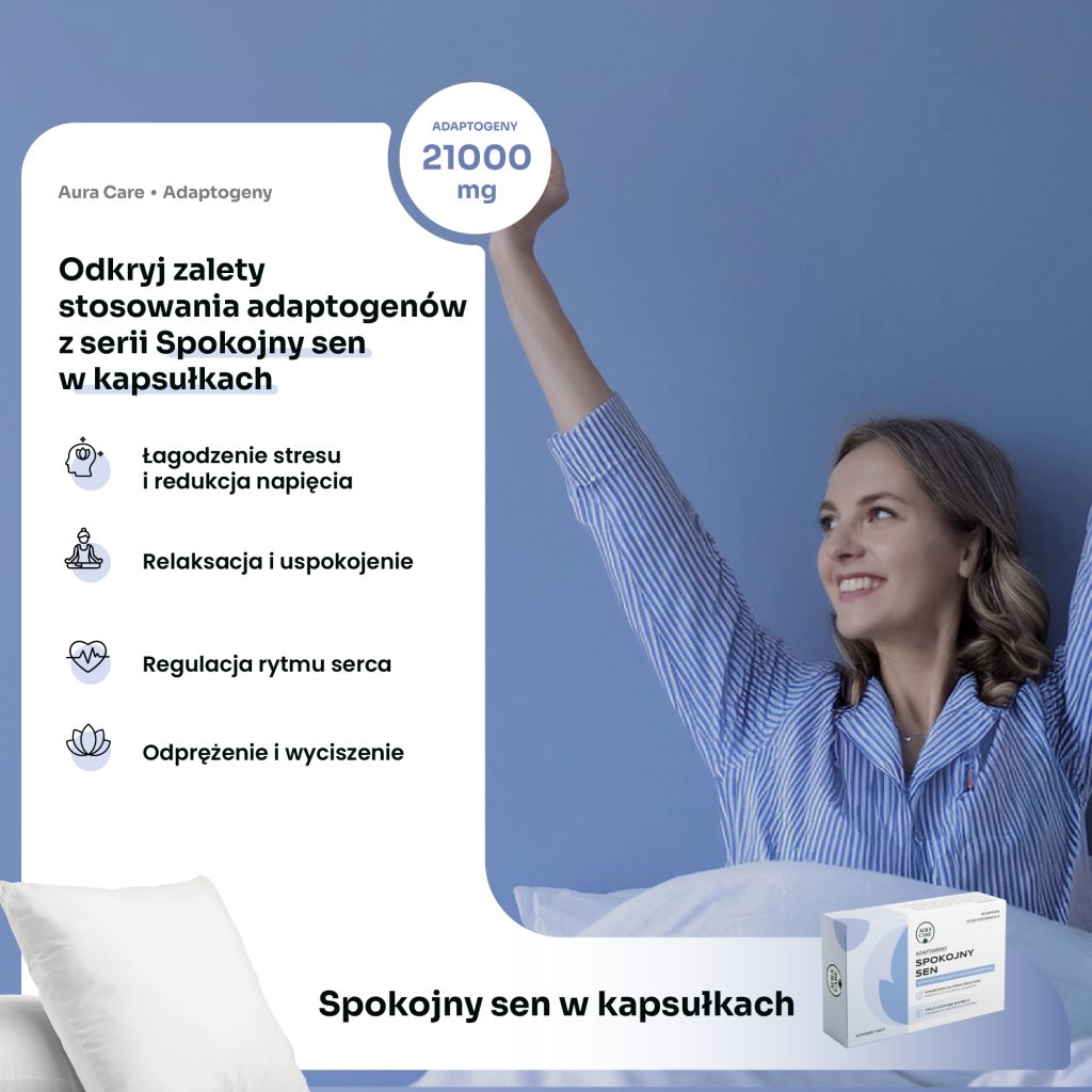 Adaptogeny na natłok myśli przed snem