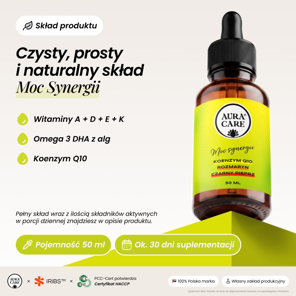 Moc Synergii Omega-3, ADEK, Koenzym Q10 1