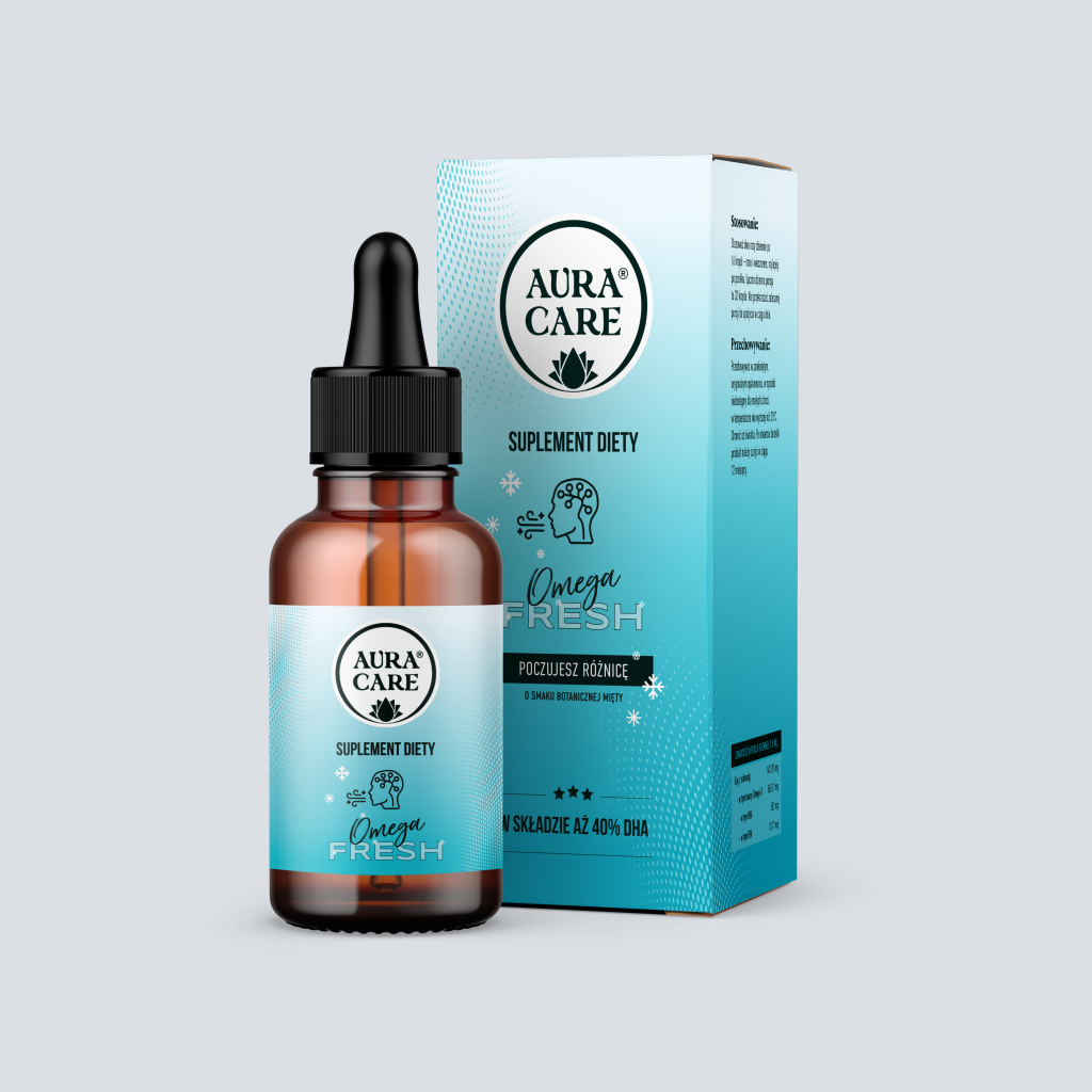 Omega FRESH Aura Care – krople na koncentrację i pracę mózgu
