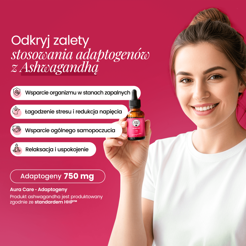 Ashwagandha malinowa na sen i wyciszenie organizmu