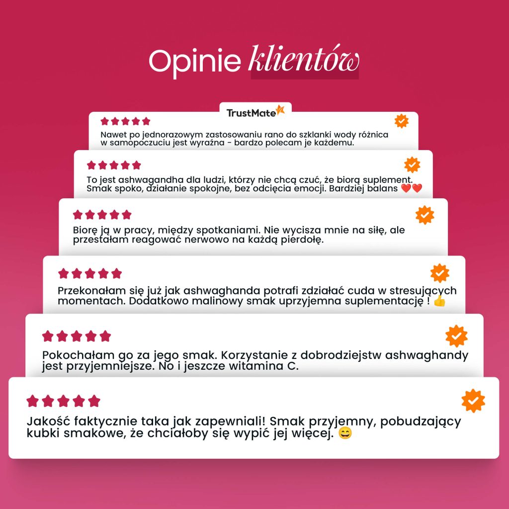 Opinie o Ashwagandha Malinowa Aura Care