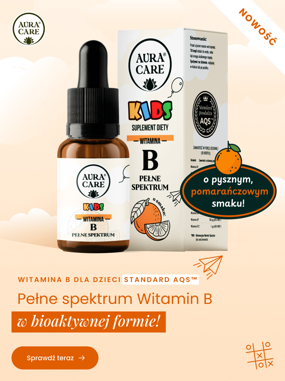 Aura Care Witamina B dla dzieci - NOWOŚĆ!