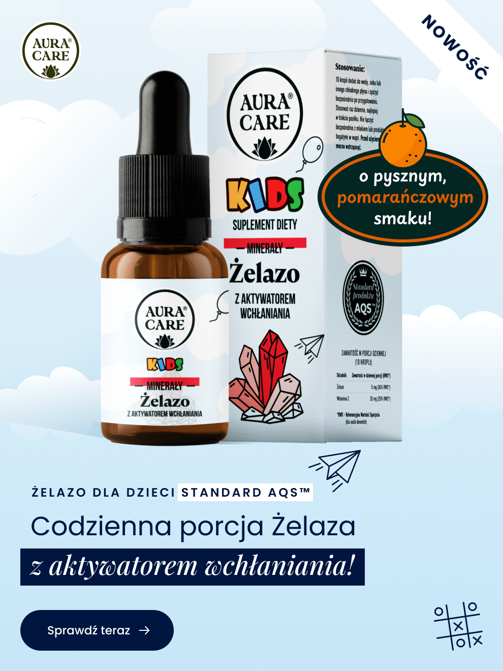 Aura Care - Nowości. Żelazo dla dzieci